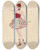 Triptych art skateboard deck of Will R Barnes Review 2 by Will R Barnes (1939)