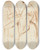 Triptych art skateboard deck of Sir Francis Grant A Lady Painting by Sir Francis Grant (1803-1878)