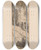 Triptych art skateboard deck of Marius Bauer Tempel In Tanjore by Marius Bauer (1867-1932)