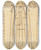 Triptych art skateboard deck of Rev James Bulwer One From A Volume Of Drawings And Prints_54 by Rev James Bulwer (1794-1879)