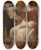 Triptych art skateboard deck of Nicaise De Keyser The Painters Matthijs And Paul Bril In Rome by Nicaise De Keyser (1813-1887)