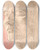 Triptych art skateboard deck of Johan Thomas Lundbye Studie Efter Napoleons Ddsmaske_2 by Johan Thomas Lundbye (1818-1848)
