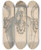 Triptych art skateboard deck of Giovanni Battista Foggini Design For A Ewer With Bulls Heads Under The Handels And Spout by Giovanni Battista Foggini (1652-1725)