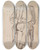Triptych art skateboard deck of Charles Samuel Keene Sketchbook Drawing_16 by Charles Samuel Keene (1823-1891)
