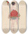 Triptych art skateboard deck of Will R Barnes 19Poppies by Will R Barnes (1939)