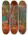 Triptych art skateboard deck of Olga Boznanska Composition With Nasturtiums by Olga Boznanska (1865-1940)
