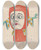 Triptych art skateboard deck of Will R Barnes Grotesque Numberfor Male Chorus_1 by Will R Barnes (1939)