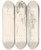 Triptych art skateboard deck of Peter La Cave Boy In A Smock by Peter La Cave