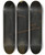 Triptych art skateboard deck of Jan Anthonisz Van Ravesteyn Portrait Of Sir John Burroughs 15871627 by Jan Anthonisz Van Ravesteyn (1570-1657)