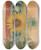 Triptych art skateboard deck of Stanisaw Wyspiaski Sonecznik Projekt Do Polichromii Transeptu Kocioa Franciszkanw W Krakowie by Stanislaw Wyspianski (1869-1907)
