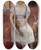 Triptych art skateboard deck of Ilya Efimovich Repin Portrait Of The Violinist Cecilia Hansen by Ilya Efimovich Repin (1844-1930)