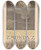 Triptych art skateboard deck of Theo Van Hoytema Kalenderblad November Met Drijvende Eend by Theo Van Hoytema (1863-1917)
