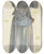 Triptych art skateboard deck of Jakob Becker Alte Frau Ein Bndel Auf Den Schultern Tragend by Jakob Becker (1810-1872)