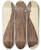 Triptych art skateboard deck of Charles Goodwin Wax Face Cotton Doll by Charles Goodwin