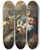 Triptych art skateboard deck of Michelangelo Unterberger The Appearance Of The Baby Jesus And The Mother Of God To St Antonius Von Padua by Michelangelo Unterberger (1695-1758)