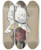 Triptych art skateboard deck of Plinio Codognato Yegor Crossed Out by Plinio Codognato (1878-1940)