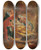 Triptych art skateboard deck of Caspar Franz Sambach Der Tod Des Heiligen Joseph by Caspar Franz Sambach (1715-1795)