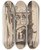 Triptych art skateboard deck of David Young Cameron In Stirling Castle Or A Scottish Palace Un Palais Ecossais by David Young Cameron (1865-1945)