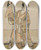 Triptych art skateboard deck of Katsukawa Shunsh Bando Hikosaburo Iii Holding A Hand Pupper by Katsukawa Shunsho (1726-1792)