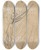 Triptych art skateboard deck of Giovanni Battista Cipriani Studies Of A Classical Figure by Giovanni Battista Cipriani (1727-1785)