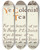 Triptych art skateboard deck of Edward Penfield Ye Colonial Tea by Edward Penfield (1866-1925)