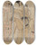 Triptych art skateboard deck of Katsukawa Shunei Actor As A Woman With A String Of Letters At Her Belt by Katsukawa Shunei (1762-1819)