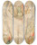 Triptych art skateboard deck of Tadeusz Makowski Abundance by Tadeusz Makowski (1882-1932)