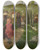 Triptych art skateboard deck of Johann Sperl Frhlingslandschaft by Johann Sperl (1840-1914)
