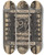 Triptych art skateboard deck of Richard Nicolas Roland Holst Ontwerp Voor Weldadigheidskalender Voor 1917 by Richard Nicolaus Roland Holst (1868-1938)