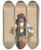 Triptych art skateboard deck of Plinio Codognato Coristi Uomini by Plinio Codognato (1878-1940)