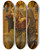 Triptych art skateboard deck of Nicola Di Maestro Antonio Madonna And Child Enthroned by Nicola Di Maestro Antonio (1472-1510)