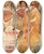 Triptych art skateboard deck of Cecilio Pl Y Gallardo A Los Toros Valencia by Cecilio Pla Y Gallardo (1860-1934)