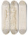 Triptych art skateboard deck of Bernardino Poccetti Design For Pointed Utensil With An Egyptian Style Figure On The Handle by Bernardino Poccetti (1548-1612)