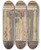 Triptych art skateboard deck of Julesedmondcharles Lachaise Design For A Bay Of A Side Wall Chteau De Bhourt by Jules-Edmond-Charles Lachaise (1897)