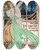 Triptych art skateboard deck of Carlo Casaltoli Almanacco Italiano by Carlo Casaltoli (1865-1903)