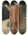 Triptych art skateboard deck of Franz Von Stuck Canzonetta Damore by Franz Von Stuck (1863-1928)