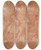 Triptych art skateboard deck of Flaminio Torre The Virgin Appearing To Saint Jerome by Flaminio Torre (1620-1661)