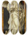 Triptych art skateboard deck of Joos Van Cleve Angel Of The Annunciation by Joos Van Cleve (1485-1541)