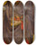 Triptych art skateboard deck of Benedetto Di Bindo A Male Saint by Benedetto Di Bindo (1380-1417)
