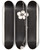 Triptych art skateboard deck of Johannes Frederik Engelbert Ten Klooster Theebloesem by Johannes Frederik Engelbert Ten Klooster (1873-1940)