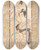 Triptych art skateboard deck of Katsukawa Shunsh Woman With Man In Komus Costume Possibly Kewaizaka No Shsh And Soga No Jur In A Soga Play by Katsukawa Shunsho (1726-1792)