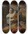 Triptych art skateboard deck of Bartholomeus Van Der Helst The Musician by Bartholomeus van der Helst (1613-1670)