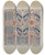 Triptych art skateboard deck of Mary Berner Woven Coverlet by Mary Berner
