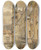 Triptych art skateboard deck of Franz Poledne Das Goldene Dachl In Innsbruck by Franz Poledne (1873-1932)