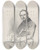 Triptych art skateboard deck of Anton Mauve Portrait Of Pieter Frederick Van Os by Anton Mauve (1838-1888)