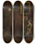 Triptych art skateboard deck of Felix Possart Portrait Of A Woman In An Armchair by Felix Possart (1837-1928)