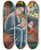 Triptych art skateboard deck of Georg Schrimpf Stillende Mutter by Georg Schrimpf (1889-1938)
