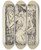 Triptych art skateboard deck of Otto Mueller Liebespaar by Otto Mueller (1874-1930)
