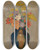 Triptych art skateboard deck of Odilon Redon Bouquet De Fleurs Dans Un Vase by Odilon Redon (1840-1916)