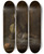 Triptych art skateboard deck of Jean Simon Chardin Still Life With Dead Rabbit by Jean Simeon Chardin (1699-1779)